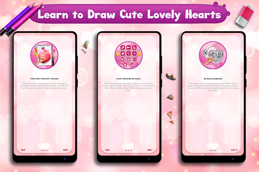 Learn to Draw Lovely Hearts Screen 2