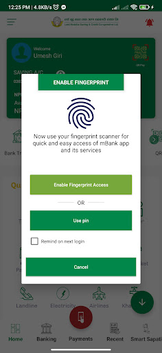 Android application Lord Buddha mBank App screenshort