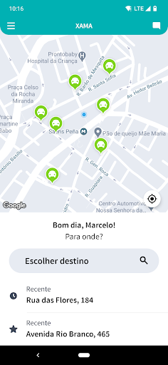 Android application Xama screenshort