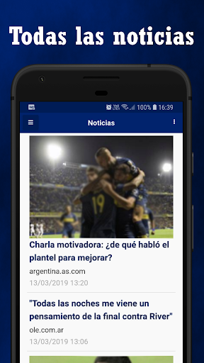 Android application Somos Boca - Noticias del Boca screenshort