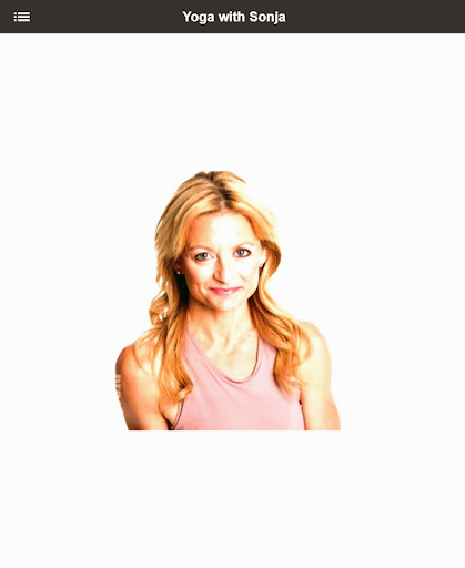 Android application Yoga with Sonja screenshort