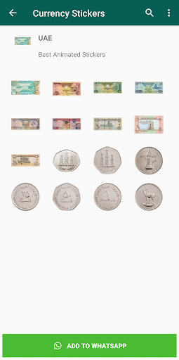 Currency Stickers for WhatsApp