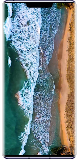 Amazing Sea wave on live wall Screen 2