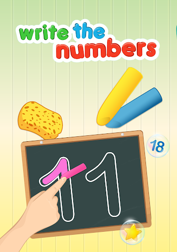 Screenshot of Write Numbers: Tracing 123