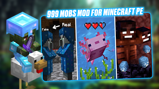 999 Mobs Mod for Minecraft PE Unknown