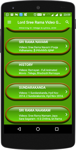 Lord Sree Rama Video Gallery