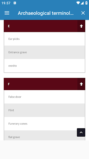 Archaeological terminology Screen 3