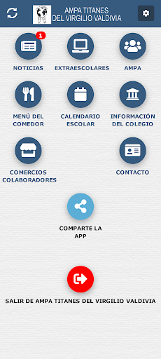 Android application AMPA Titanes Virgilio Valdivia screenshort