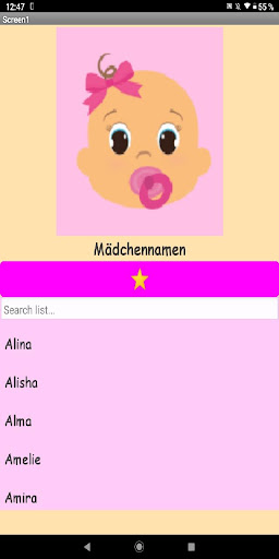 Babynamen Finder Screen 3