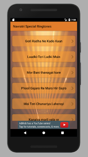Android application Navratri Special Ringtone screenshort