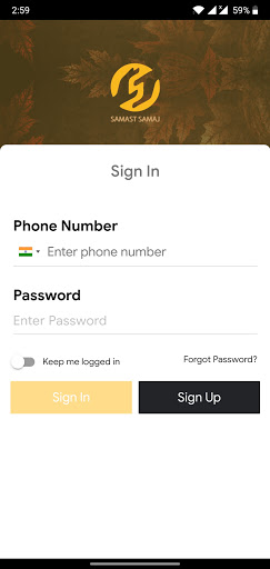Android application Samast Samaj screenshort