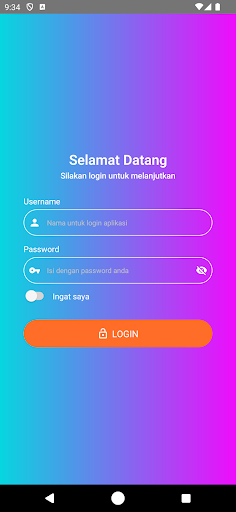 Android application Anggota Mitra Testing screenshort