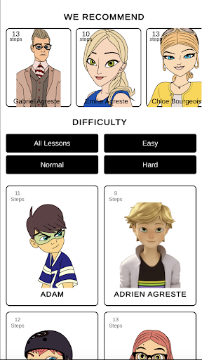 Android application How To draw Lady Bu screenshort
