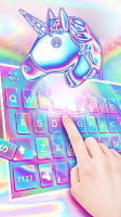 screenshot of Laser Unicorn Keyboard Theme