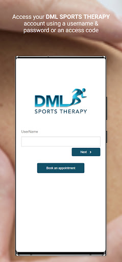Android application DML SPORTS THERAPY screenshort
