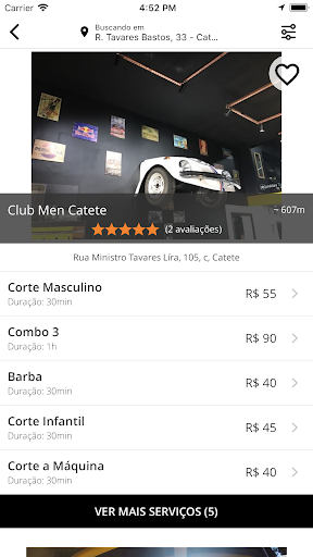 Club Men Salon Screen 3
