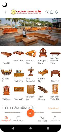 Android application Chợ Gỗ screenshort