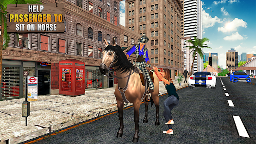 Captura de Pantalla 20 juego de taxi caballo volador android
