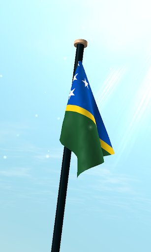 Solomon Islands Flag 3D Free Screen 3