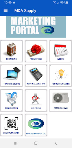 Android application M&A Supply screenshort