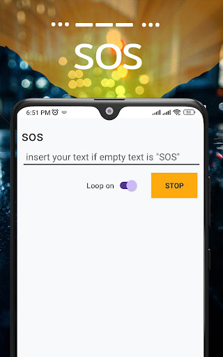 Morse Flashlight Screen 2