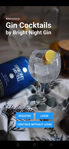 Gin cocktails Bright Night Gin