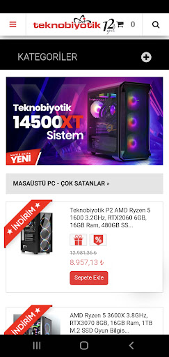 Android application teknobiyotik screenshort