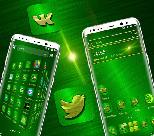 Green Texture Launcher Theme