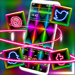 Cover Image of 下载 Colorful Neon Launcher Theme  APK