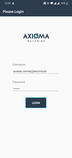 Android application Meter Configurator screenshort