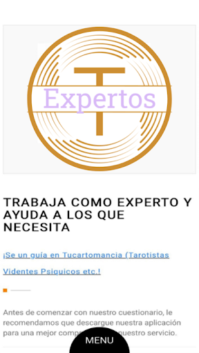 Android application Tucartomancia , para Expertos screenshort