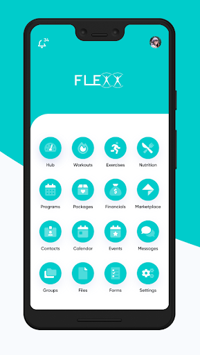 Android application FLEXX FITNESS CLUB screenshort