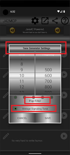 J42 Morse Code Player - 49 wpm Screen 3