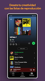 Spotify: schermata di musica e podcast