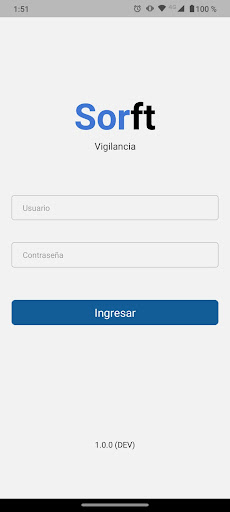 Android application Sorft - Vigilancia screenshort