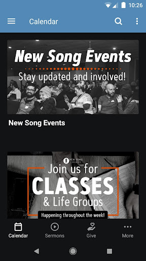 Android application New Song Church - Bismarck, ND screenshort