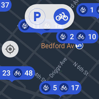NYC City Bike at a Glance Screen 2