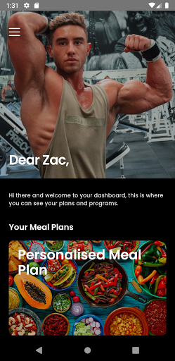 Android application Zac Perna Fit screenshort