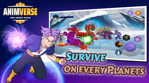 Android application Animverse - God battle begins screenshort
