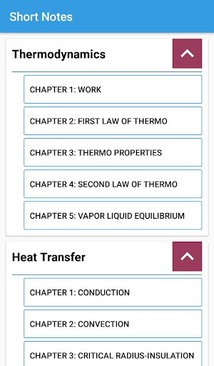 Chemical Engineers Helper Screen 2