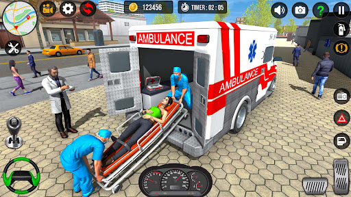 Android application Ambulance Rescue Doctor Games screenshort
