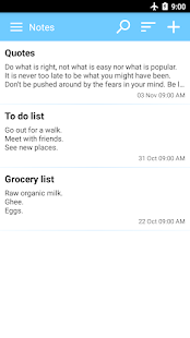 Notepad notes, memo, checklist Screenshot
