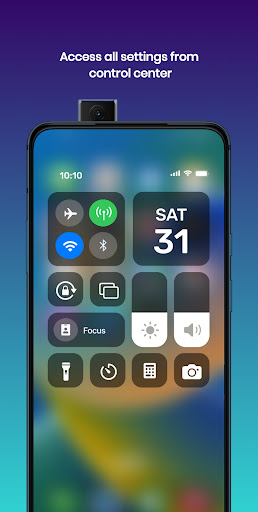 Android application iPhone Control Center iOS 16 screenshort