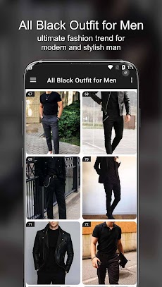 Black Outfit for Menのおすすめ画像1