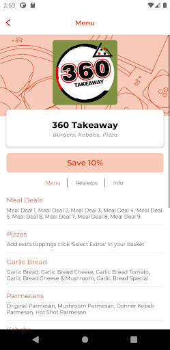 360 Takeaway Screen 2