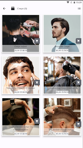 Android application AdliCoiff screenshort