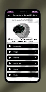 Guide GPS Garmin Vivoactive 4s