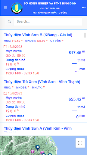 Quan trắc Bình Định Screen 2