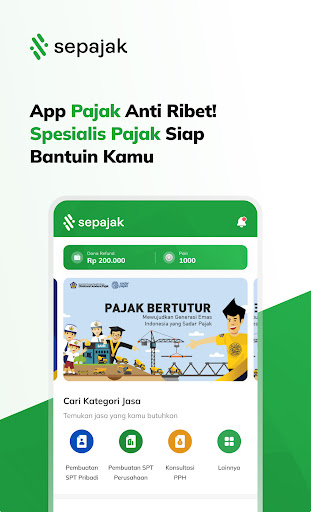 Android application Sepajak - Sahabat Wajib Pajak screenshort