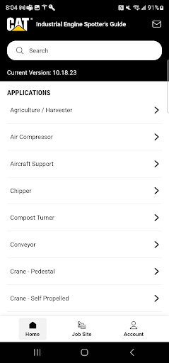 Cat® Spotters Guide Screen 2
